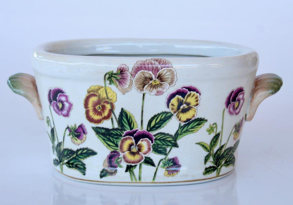 Small Pink Pansy Foot Bath